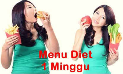 Menu Diet Sehat Menurunkan Berat Badan Dalam Seminggu Menu Diet Sehat Menurunkan Berat Badan Dalam Seminggu